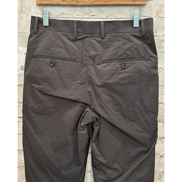H&M Mens Dress Pants Slim Fit Cropped Size 30R Gray SORONA Agile Flat Front NEW - Picture 3 of 3